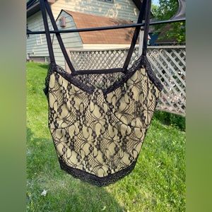 ROMWE medium green black crop